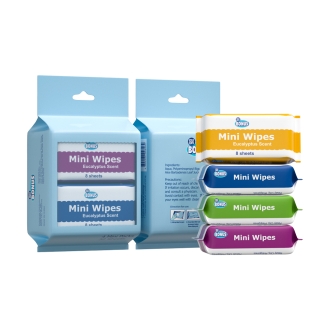 Baby Wipes - 8pcs Mini Packing Baby Wipes for Baby Cleaning